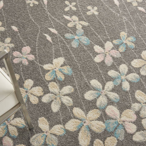 Nourison Tranquil Grey 53 X 73 Area Rug 805-115044 Image 4