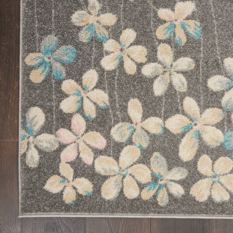 Nourison Tranquil Grey 60 X 90 Area Rug 805-115045 Image 1