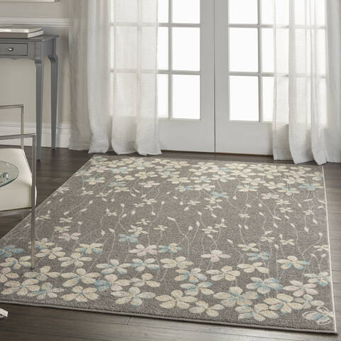 Nourison Tranquil Grey 60 X 90 Area Rug 805-115045 Image 5