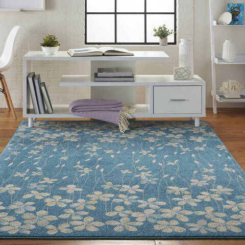 Nourison Tranquil Blue 40 X 60 Area Rug 805-115052 Image 3