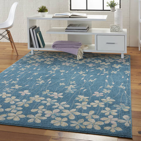 Nourison Tranquil Blue 40 X 60 Area Rug 805-115052 Image 4