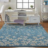 Nourison Tranquil Blue 40 X 60 Area Rug  805-115052 Thumb 3