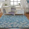 Nourison Tranquil Blue 40 X 60 Area Rug 805-115052 Thumb 3