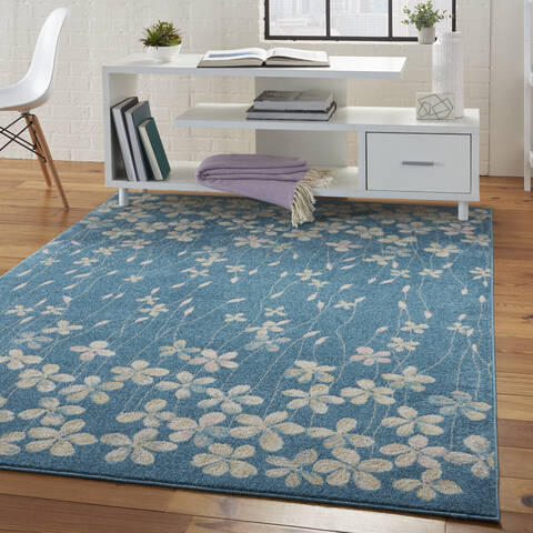 Nourison Tranquil Blue 53 X 73 Area Rug 805-115053 Image 5
