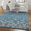Nourison Tranquil Blue 53 X 73 Area Rug  805-115053 Thumb 5