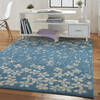 Nourison Tranquil Blue 53 X 73 Area Rug 805-115053 Thumb 5