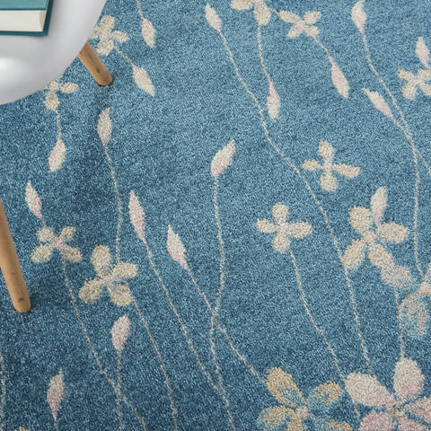 Nourison Tranquil Blue 60 X 90 Area Rug 805-115054 Image 5
