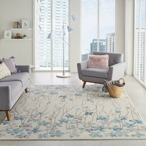 Nourison Tranquil Beige 80 X 100 Area Rug 805-115055 Image 3