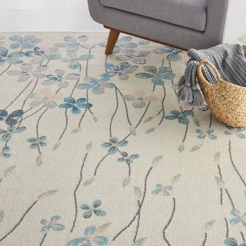 Nourison Tranquil Beige 80 X 100 Area Rug 805-115055 Image 4
