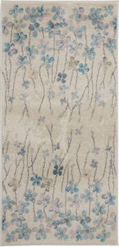 Nourison Tranquil Beige Rectangle 2x4 ft Polypropylene Carpet 115057