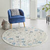 Nourison Tranquil Beige Round 53 X 53 Area Rug  805-115058 Thumb 5