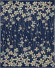 Nourison Tranquil Blue 80 X 100 Area Rug  805-115059 Thumb 0