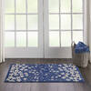 Nourison Tranquil Blue 20 X 40 Area Rug  805-115061 Thumb 3