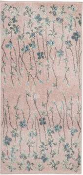 Nourison Tranquil Purple Rectangle 2x4 ft Polypropylene Carpet 115065