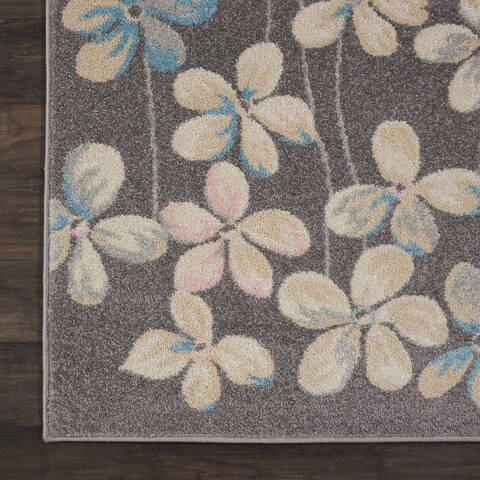 Nourison Tranquil Grey 80 X 100 Area Rug 805-115067 Image 1