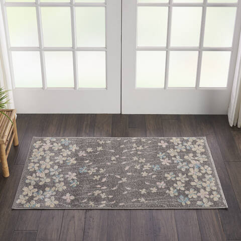 Nourison Tranquil Grey 20 X 40 Area Rug 805-115069 Image 4