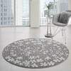 Nourison Tranquil Grey Round 53 X 53 Area Rug  805-115070 Thumb 3