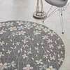 Nourison Tranquil Grey Round 53 X 53 Area Rug  805-115070 Thumb 4
