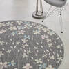Nourison Tranquil Grey Round 53 X 53 Area Rug 805-115070 Thumb 4