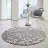 Nourison Tranquil Grey Round 53 X 53 Area Rug  805-115070 Thumb 5