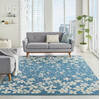 Nourison Tranquil Blue 80 X 100 Area Rug  805-115071 Thumb 3