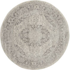 Nourison Tranquil Beige Round 5'3" X 5'3" Area Rug  805-115082