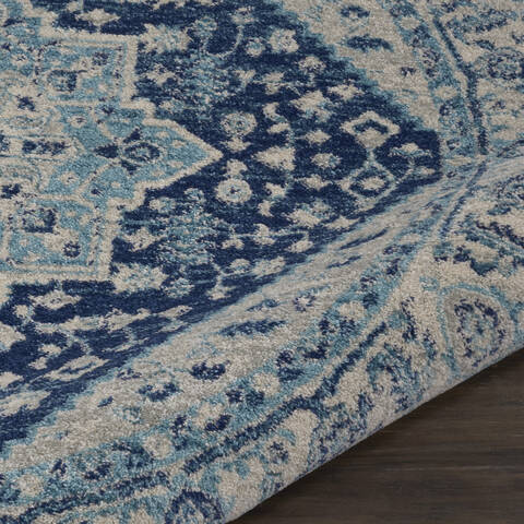 Nourison Tranquil Beige Round 53 X 53 Area Rug 805-115102 Image 2