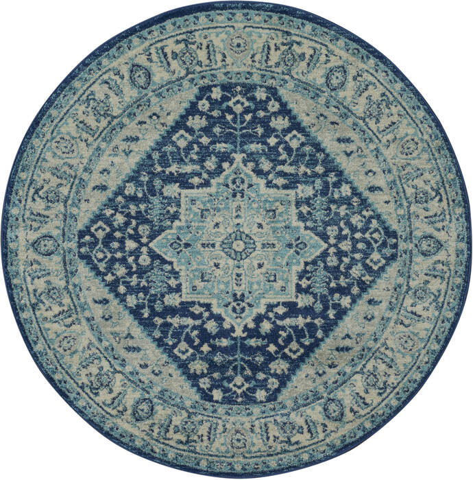 Nourison Tranquil Beige Round 53 X 53 Area Rug 805-115102 Image 0