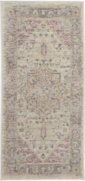 Nourison Tranquil Beige Rectangle 2x4 ft Polypropylene Carpet 115105