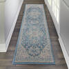 Nourison Tranquil Blue Runner 23 X 73 Area Rug  805-115107 Thumb 3