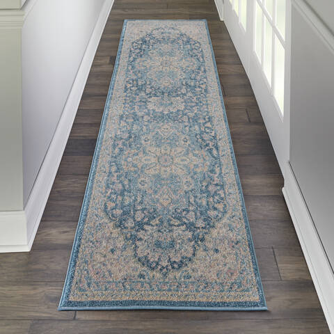 Nourison Tranquil Grey Runner 23 X 73 Area Rug 805-115108 Image 3