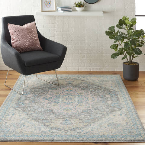 Nourison Tranquil Grey 40 X 60 Area Rug 805-115109 Image 3