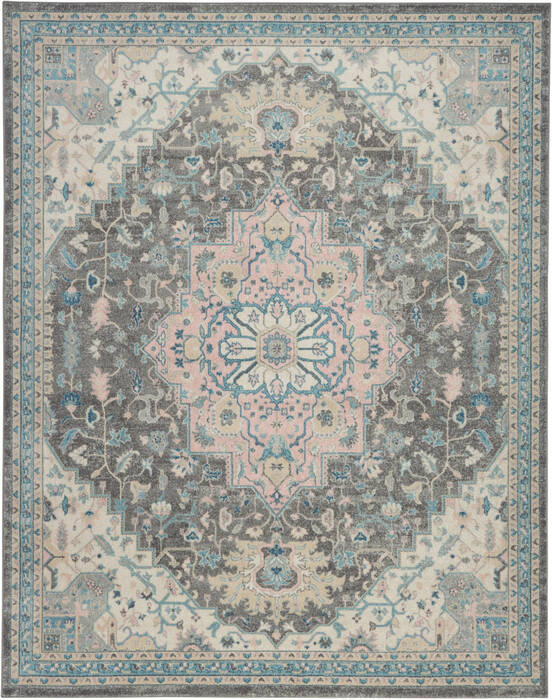 Nourison Tranquil Grey 810 X 1110 Area Rug 805-115120 Image 0