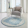 Nourison Tranquil Grey Round 53 X 53 Area Rug  805-115122 Thumb 5