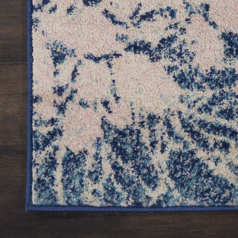 Nourison Tranquil Blue Runner 23 X 73 Area Rug 805-115124 Image 1