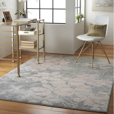 Nourison Tranquil Grey 40 X 60 Area Rug 805-115130 Image 5