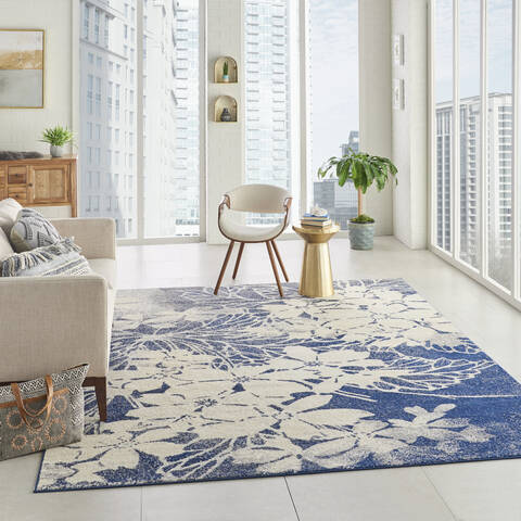 Nourison Tranquil Beige 810 X 1110 Area Rug 805-115135 Image 5