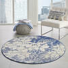Nourison Tranquil Beige Round 53 X 53 Area Rug 805-115137 Thumb 3