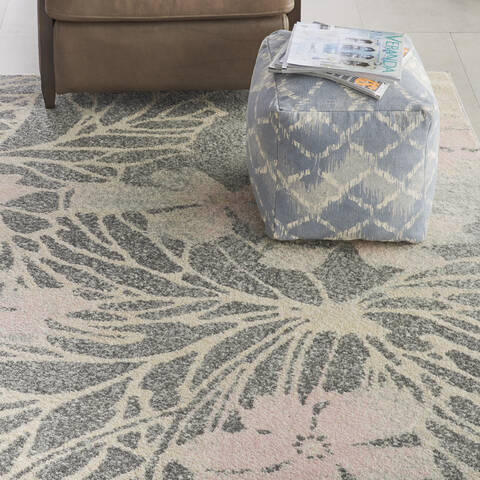 Nourison Tranquil Grey 80 X 100 Area Rug 805-115138 Image 4
