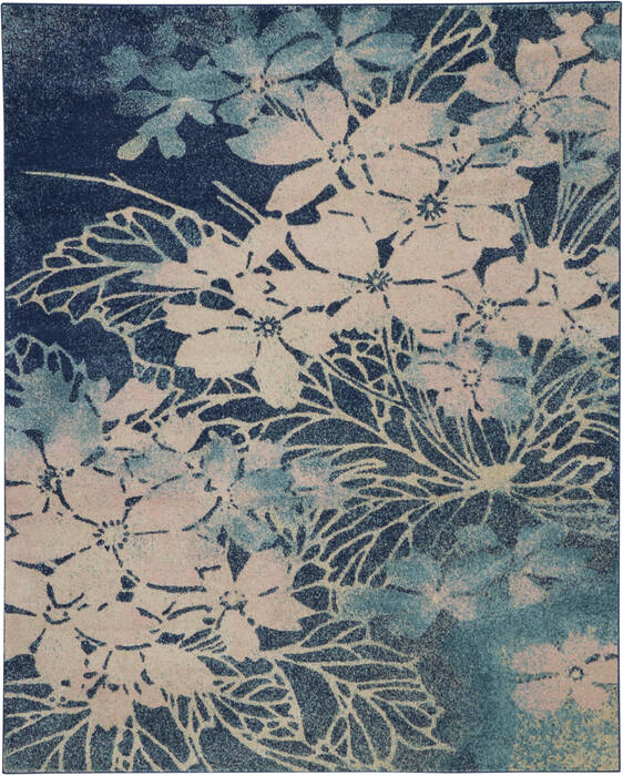 Nourison Tranquil Blue 810 X 1110 Area Rug 805-115143 Image 0