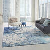 Nourison Tranquil Blue 810 X 1110 Area Rug 805-115143 Thumb 5