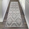 Nourison Tranquil Grey Runner 23 X 73 Area Rug  805-115147 Thumb 3