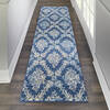 Nourison Tranquil Blue Runner 23 X 73 Area Rug 805-115149 Thumb 3