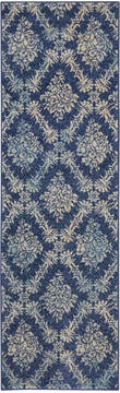 Nourison Tranquil Blue Runner 2'3" X 7'3" Area Rug  805-115149