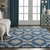 Nourison Tranquil Blue 40 X 60 Area Rug  805-115158 Thumb 3