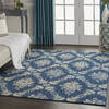 Nourison Tranquil Blue 40 X 60 Area Rug  805-115158 Thumb 5