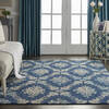 Nourison Tranquil Blue 60 X 90 Area Rug 805-115160 Thumb 3