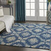 Nourison Tranquil Blue 60 X 90 Area Rug 805-115160 Thumb 5