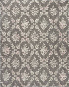 Nourison Tranquil Grey Rectangle 8x10 ft Polypropylene Carpet 115161