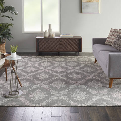 Nourison Tranquil Grey 810 X 1110 Area Rug 805-115162 Image 3